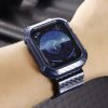 Apple Watch 4/5/6/7/8/SE (38/40/41mm) karbon mintás óraszíj és tok- 2 kép