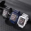 Apple Watch 4/5/6/7/8/SE (38/40/41mm) karbon mintás óraszíj és tok- 3 kép