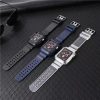 Apple Watch 4/5/6/7/8/SE (38/40/41mm) karbon mintás óraszíj és tok- 4 kép