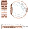 Apple Watch 4/5/6/7/8/SE/Ultra (42/44/45/49mm) fém női óraszíj fek- 3 kép