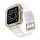 Apple Watch 4/5/6/7/8/SE (42/44/45mm) Rugged Armor óraszíj és tok áttetsző-rose gold