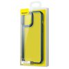 iPhone 13 Pro Max Baseus Crystal kemény tok TPU kerettel kék (ARJT00-6932172601508 4 kép