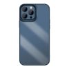 iPhone 13 Pro Max Baseus Crystal kemény tok TPU kerettel kék (ARJT00-6932172601508 8 kép