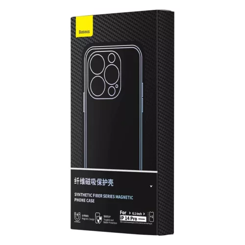 Armored tok iPhone 14 Pro-hoz kompatibilis MagSafe Baseus Synthetic Fi-6932172623142 6 kép