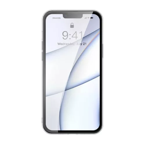 iPhone 13 Pro Baseus Matt üveg tok (áttetsző fekete) + kijelzővéd-6932172609276 8 kép