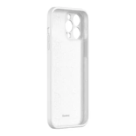 iPhone 13 Pro Baseus Liquid Gel rugalmas tok fehér (ARYT000402)-6932172601584 2 kép