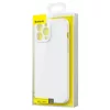 iPhone 13 Pro Baseus Liquid Gel rugalmas tok fehér (ARYT000402)-6932172601584 9 kép
