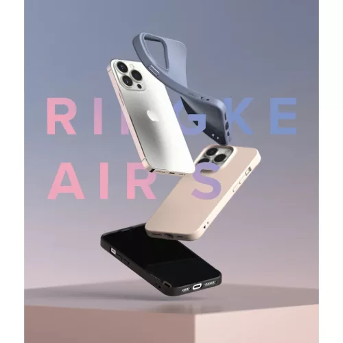 iPhone 13 Pro Max Ringke Air S Ultravékony TPU gél tok szürke (AS55-8809818843128 7 kép
