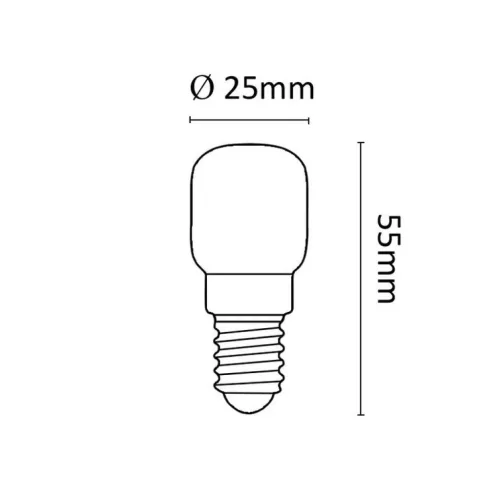 Asalite Sütő Izzó T25 E14 25W 2200K (140 lumen)-5999886547646 3 kép
