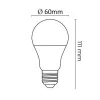 Asalite LED Izzó A60 gömb E27 12W 4000K (1200 lumen)-5999886547806 7 kép