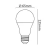 Asalite LED Izzó A65 gömb E27 15W 3000K (1430 lumen)-5999886547721 3 kép