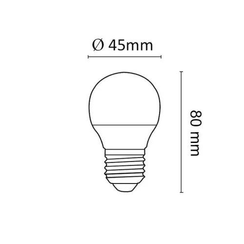 Asalite LED Izzó G45 mini gömb E27 6W 4000K (510 lumen)-5999886547974 4 kép