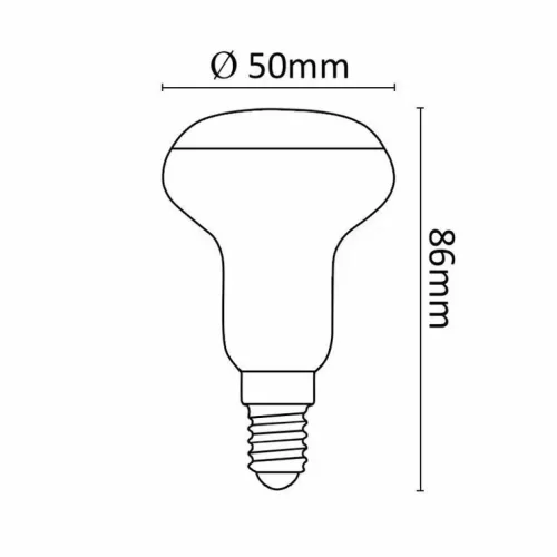 Asalite LED Izzó R50 spot E14 5W 4000K (470 lumen)-5999886547912 3 kép