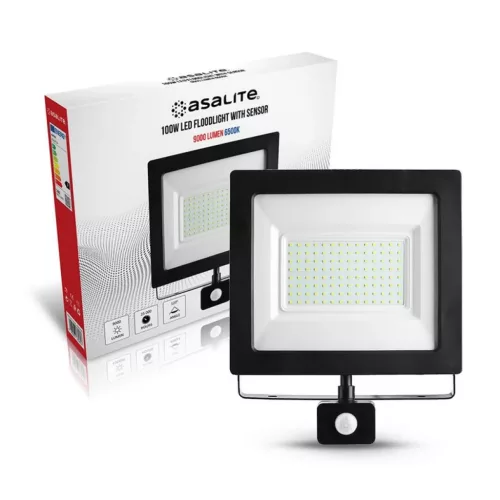 Asalite LED Reflektor Slim 100W 6500K (9000 lumen) + Mozgásérzékel�-5999565662608 2 kép