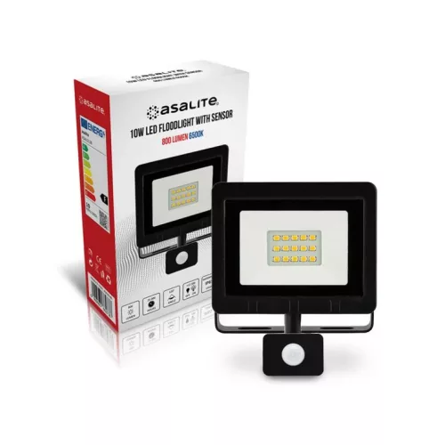 Asalite LED Reflektor Slim 10W 6500K (800 lumen) + Mozgásérzékelő -5999565662738 2 kép