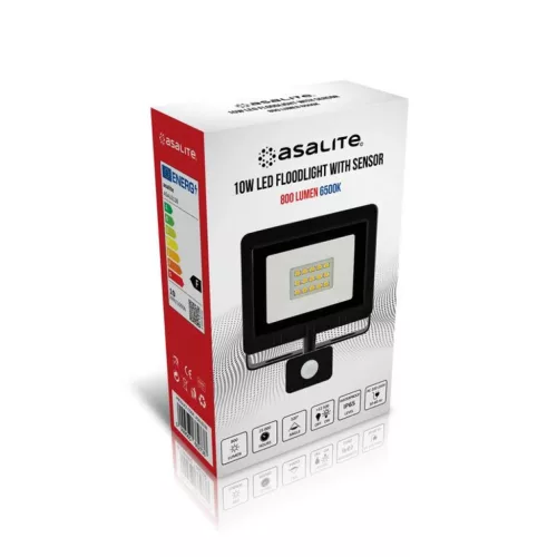 Asalite LED Reflektor Slim 10W 6500K (800 lumen) + Mozgásérzékelő -5999565662738 3 kép