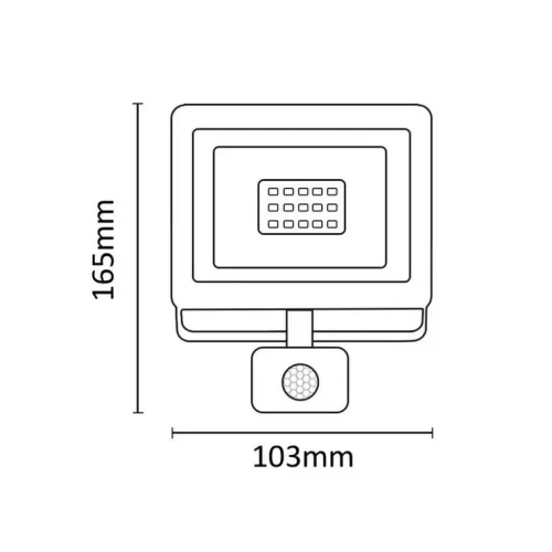 Asalite LED Reflektor Slim 10W 6500K (800 lumen) + Mozgásérzékelő -5999565662738 5 kép