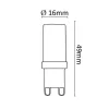 Asalite LED Izzó G9 3W 4000K (330 lumen)-5999565663339 4 kép