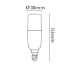 Asalite LED Izzó T37 stick E14 7W 4000K (600 lumen)-5999565663681 4 kép