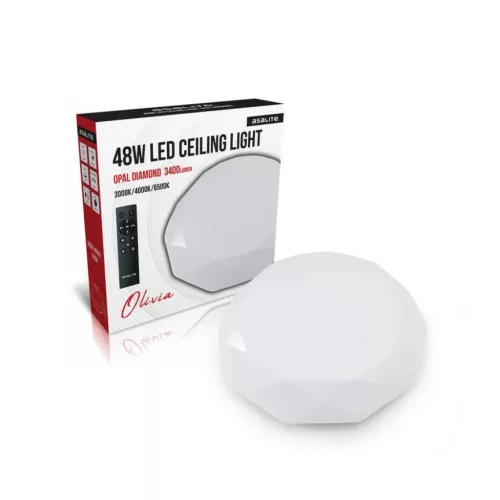 Asalite LED Mennyezeti Lámpa OLIVIA 48W 3000K/4000K/6500K (3400 lumen-5999565664183 2 kép