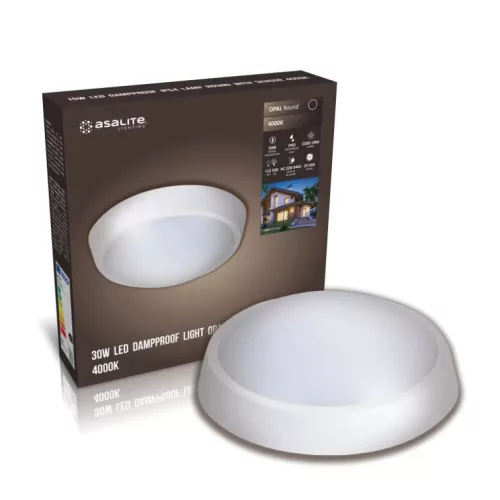 Asalite LED Cseppálló Lámpa IP65 30W 4000K (2200 lumen) Kerek-5999565664855 2 kép