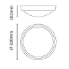 Asalite LED Cseppálló Lámpa IP65 30W 4000K (2200 lumen) Kerek-5999565664855 3 kép
