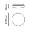 Asalite LED Mennyezeti Lámpa Andrea IP44 24W 3000K (2470 lumen) Kerek-5999565665869 5 kép