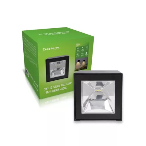 Asalite Napelemes Kültéri Lámpa IP44 3W 4000K (200 lumen) + Mikróh-5999565666262 2 kép