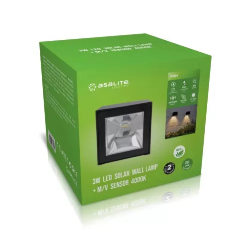 Asalite Napelemes Kültéri Lámpa IP44 3W 4000K (200 lumen) + Mikróh-5999565666262 5 kép