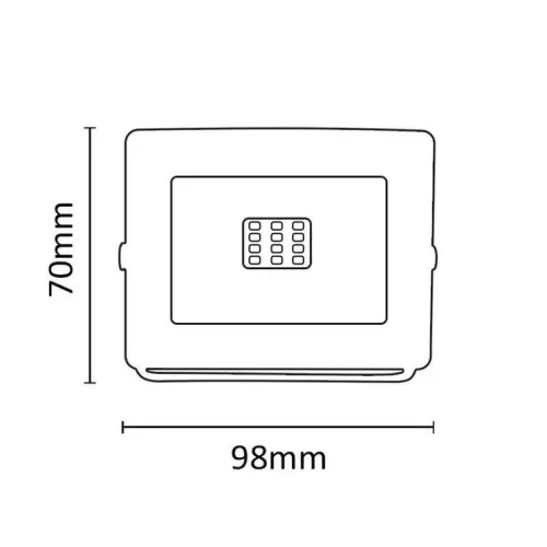 Asalite LED Fehér Reflektor Slim 10W 4500K (900 lumen)-5999565666019 5 kép