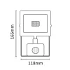 Asalite LED Fehér Reflektor Slim 10W 4500K (900 lumen) + Mozgásérz�-5999565666040 5 kép