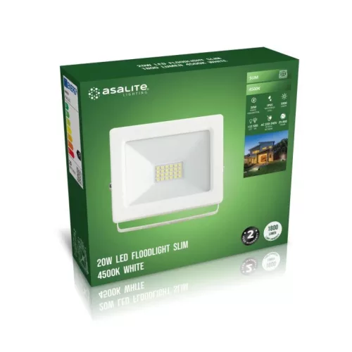 Asalite LED Fehér Reflektor Slim 20W 4500K (1800 lumen)-5999565666064 3 kép