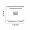 Asalite LED Fehér Reflektor Slim 20W 4500K (1800 lumen)-5999565666064 5 kép