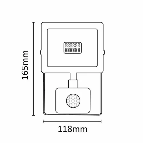 Asalite LED Fehér Reflektor Slim 20W 4500K (1800 lumen) + Mozgásérz-5999565666088 5 kép