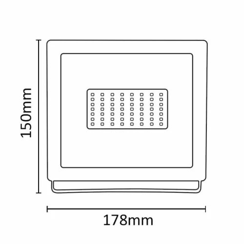 Asalite LED Fehér Reflektor Slim 50W 4500K (4500 lumen)-5999565666149 4 kép
