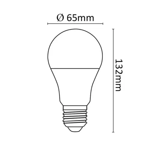 Asalite LED Izzó A65 gömb E27 18W 4000K (2000 lumen)-5999565666477 3 kép