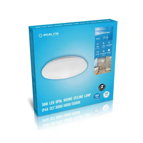 Asalite LED Mennyezeti Lámpa Nelly IP44 36W (3800 lumen) Kerek CCT-5999565667016 6 kép