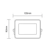 Asalite LED Reflektor Slim 10W 4500K (900 lumen)-5999565666552 5 kép