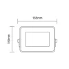 Asalite LED Reflektor Slim 50W 4500K (4500 lumen)-5999565666651 5 kép
