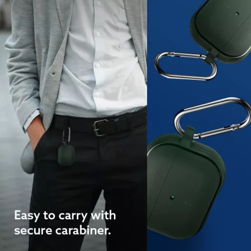 Airpods Pro 1 Caseology Vault tok Midnight green-819617026736 10 kép