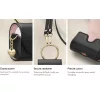 AirPods 3 Spigen Cyrill Mini Bag bőr tok fekete (ASD02158)-8809756640308 5 kép