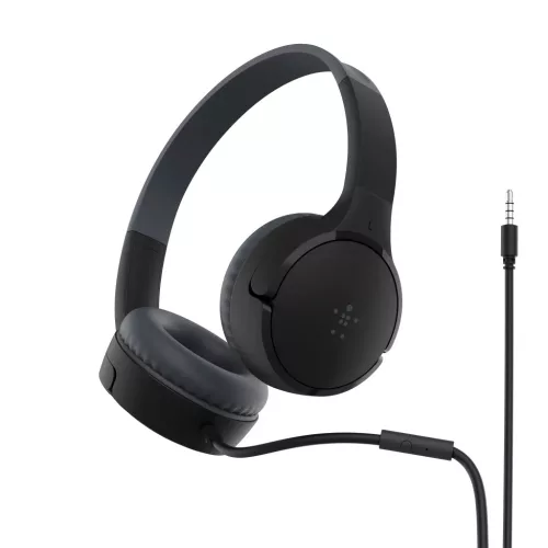 Belkin SOUNDFORM Mini Wired On-Ear fejhallgató gyerekeknek - fekete-745883847624 4 kép