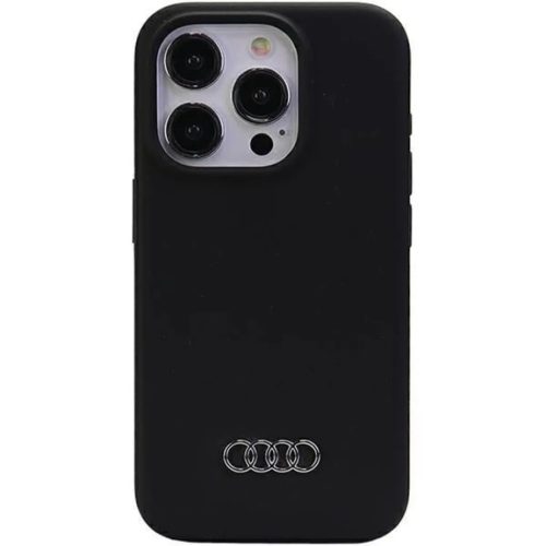 Audi szilikon tok iPhone 15 Pro Max készülékhez - fekete-6955250226578 1 kép