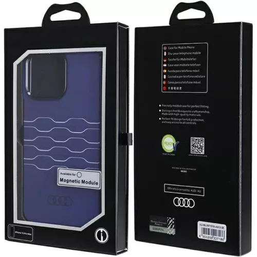 iPhone 15 Pro Max kék Audi IML MagSafe tok-6955250227186 7 kép