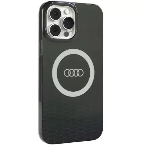  iPhone 13 Pro / 13 Fekete Audi IML Nagy Logós MagSafe tok-6955250227254 6 kép