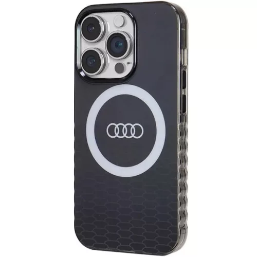 iPhone 14 Pro fekete Audi IML Big Logo MagSafe tok-6955250227278 2 kép