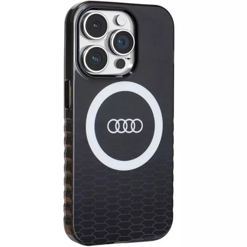  iPhone 14 Pro fekete Audi IML Big Logo MagSafe tok-6955250227278 6 kép