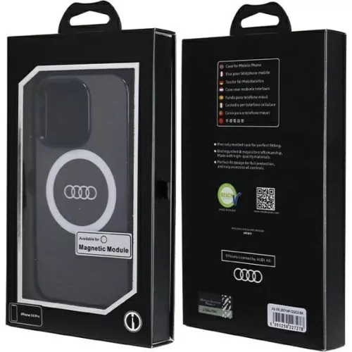  iPhone 14 Pro fekete Audi IML Big Logo MagSafe tok-6955250227278 7 kép