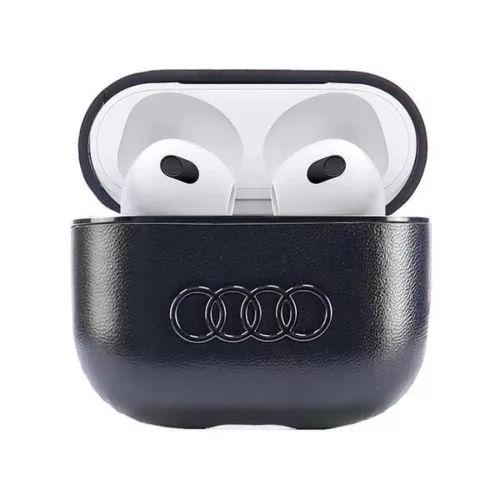  AirPods 3 Fekete Audi Leather Big Logo tok-6955250228268 4 kép