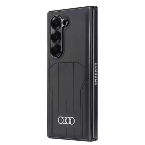  Samsung Galaxy Z Fold 6 Fekete Audi szintetikus bőrből készült Ma-6955250228282 6 kép
